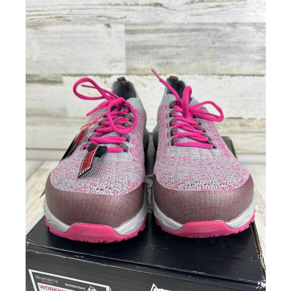 Rocky womens 9.5 pink workknit lx composite toe work shoe sneaker new - Picture 2 of 9